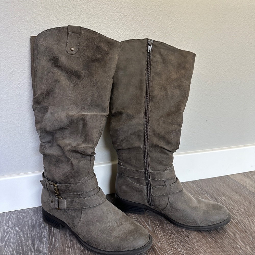Target Gray Tall Boots